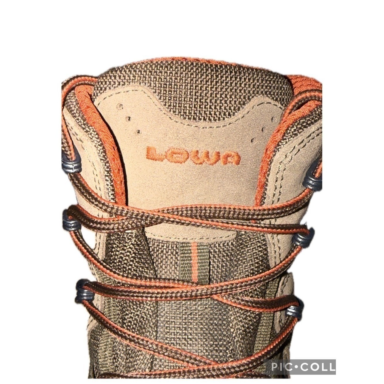 Lowa Zephyr Mid Hiking Boots Nubuck Trail Outdoor Brown Orange | Men's Us 9 — image 5 of 8